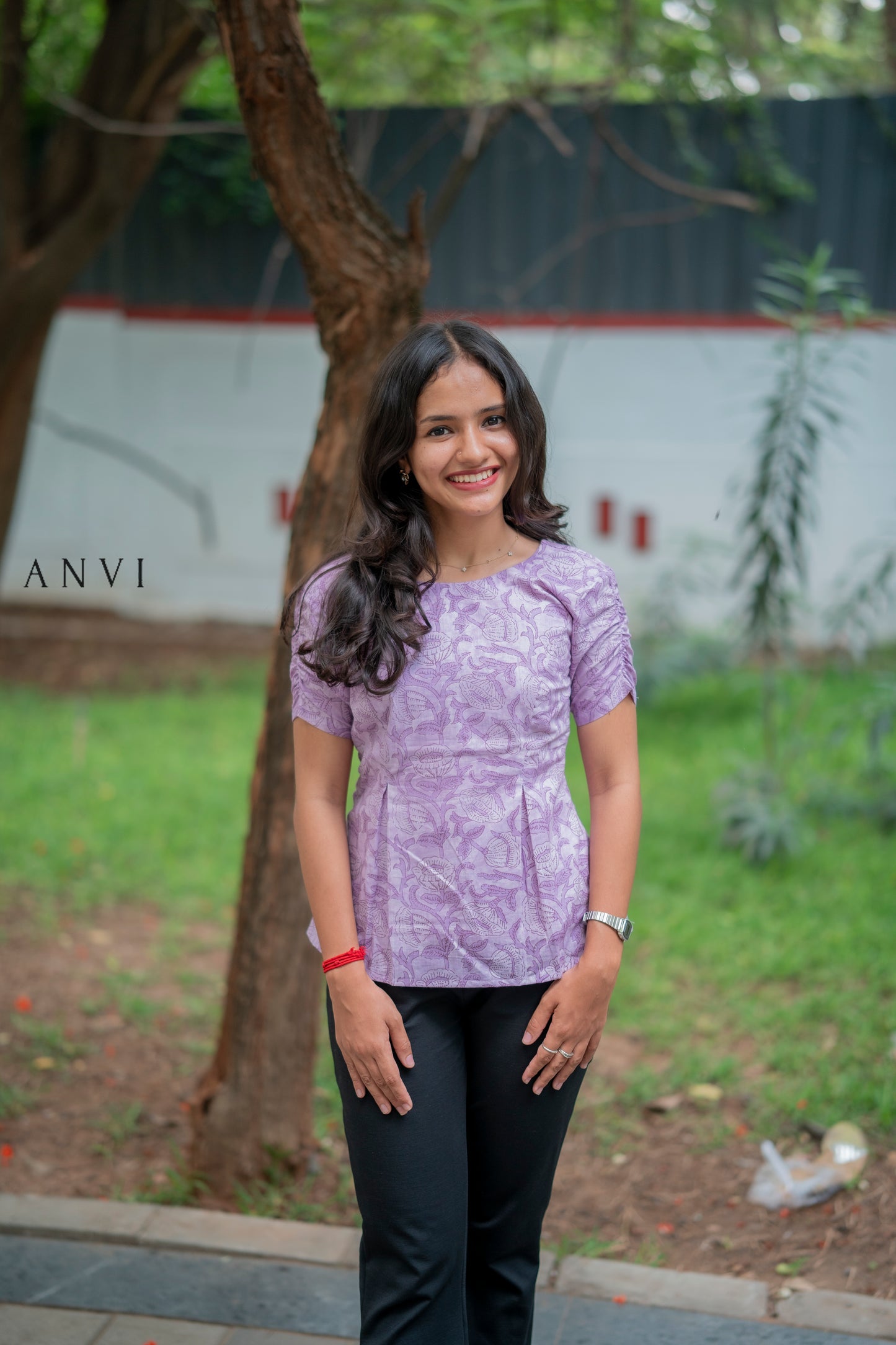 Cotton tunic with short sleeves (without lining)