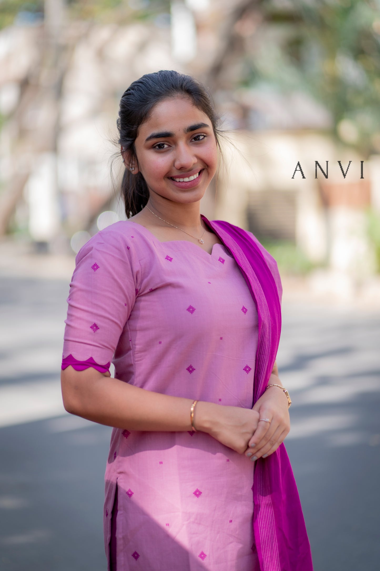 AL 389 Cotton kurta set with duppatta (with lining)
