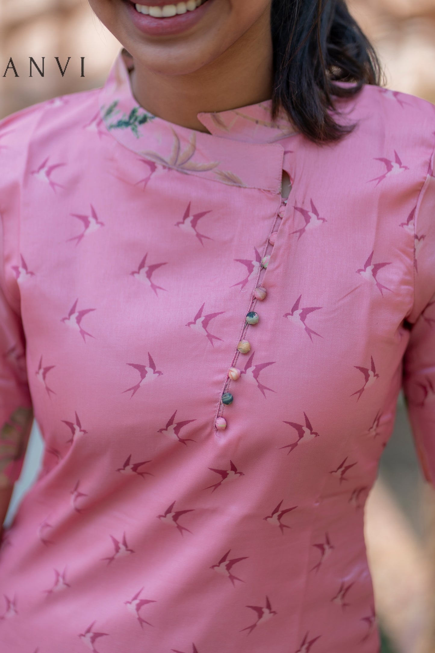 Semi tussar co ords with lining