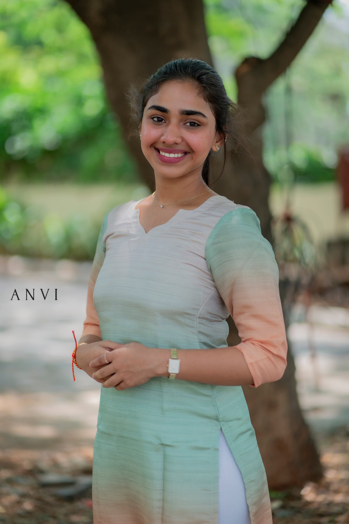Premium ombre Crush tissue kurti with duppatta