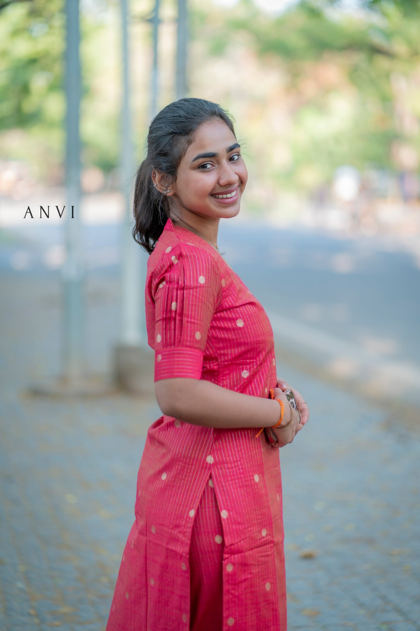 Raw silk co ords with lining