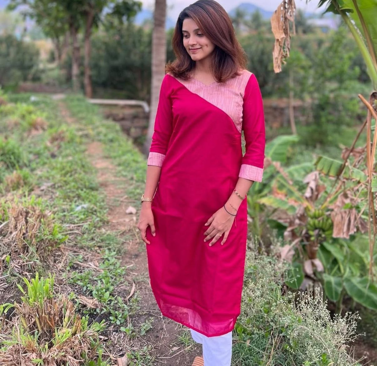 AL 52 Kota cotton kurti with lining – Anvi The Label